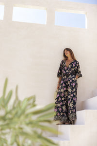 Indira Wide Leg Pants - charcoal