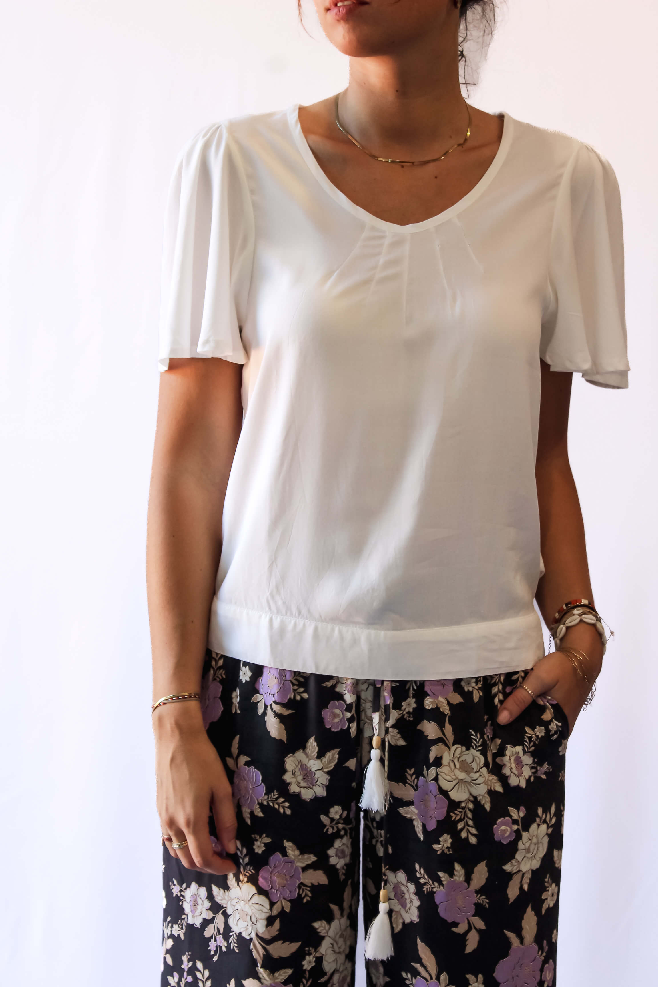 Indira Basic Top - ivory