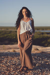 Indira Wide Leg Pants - Coconut