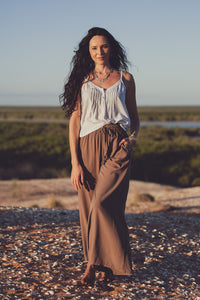 Indira Wide Leg Pants - Coconut