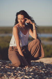 Indira Wide Leg Pants - Coconut