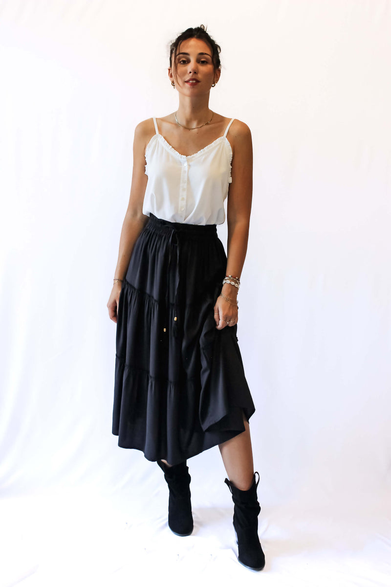 Indira Midi Skirt - ink