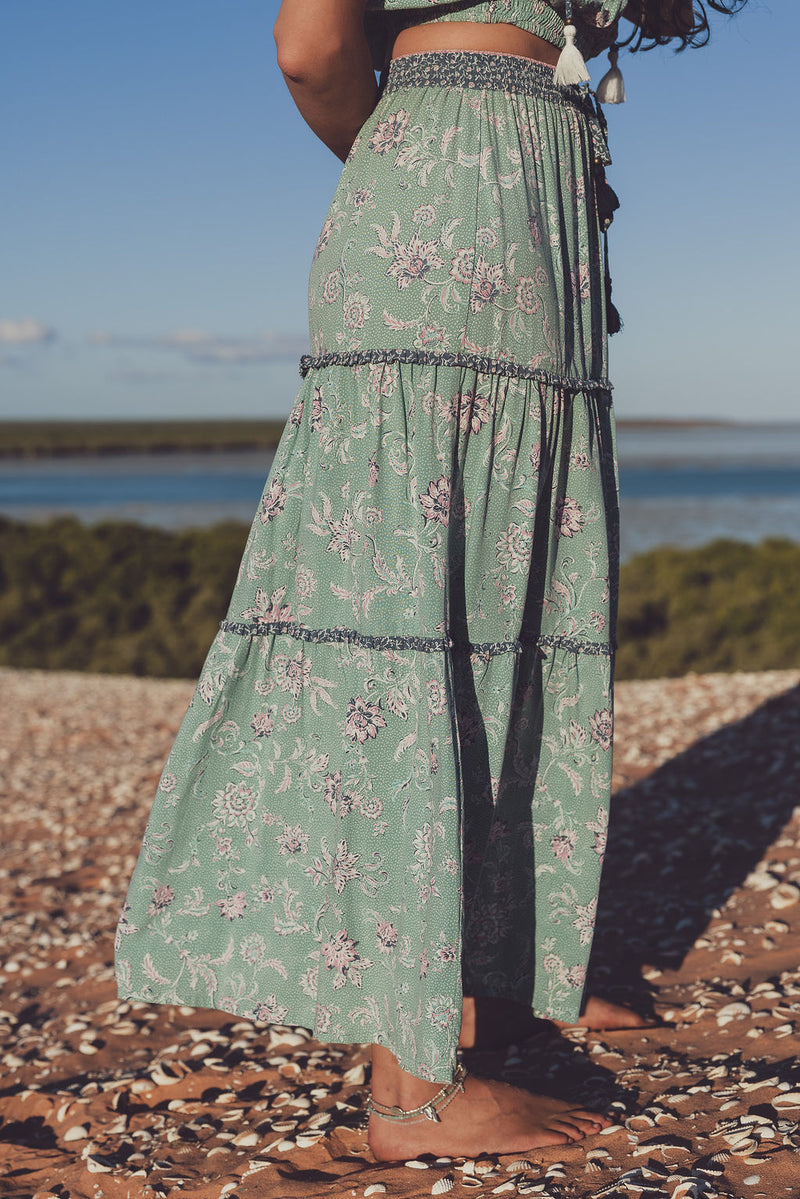 Iris Maxi Skirt - Laguna