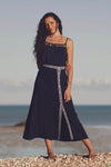Iris Midi Skirt - Oceana