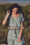 Iris Mini Blouse - Laguna