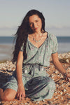 Iris Mini Blouse - Laguna