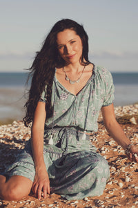 Iris Mini Blouse - Laguna