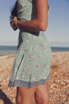 Iris Mini Skirt - Laguna