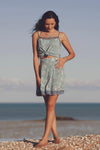 Iris Mini Skirt - Laguna