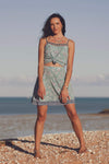 Iris Mini Skirt - Laguna