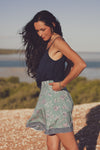 Iris Mini Skirt - Laguna