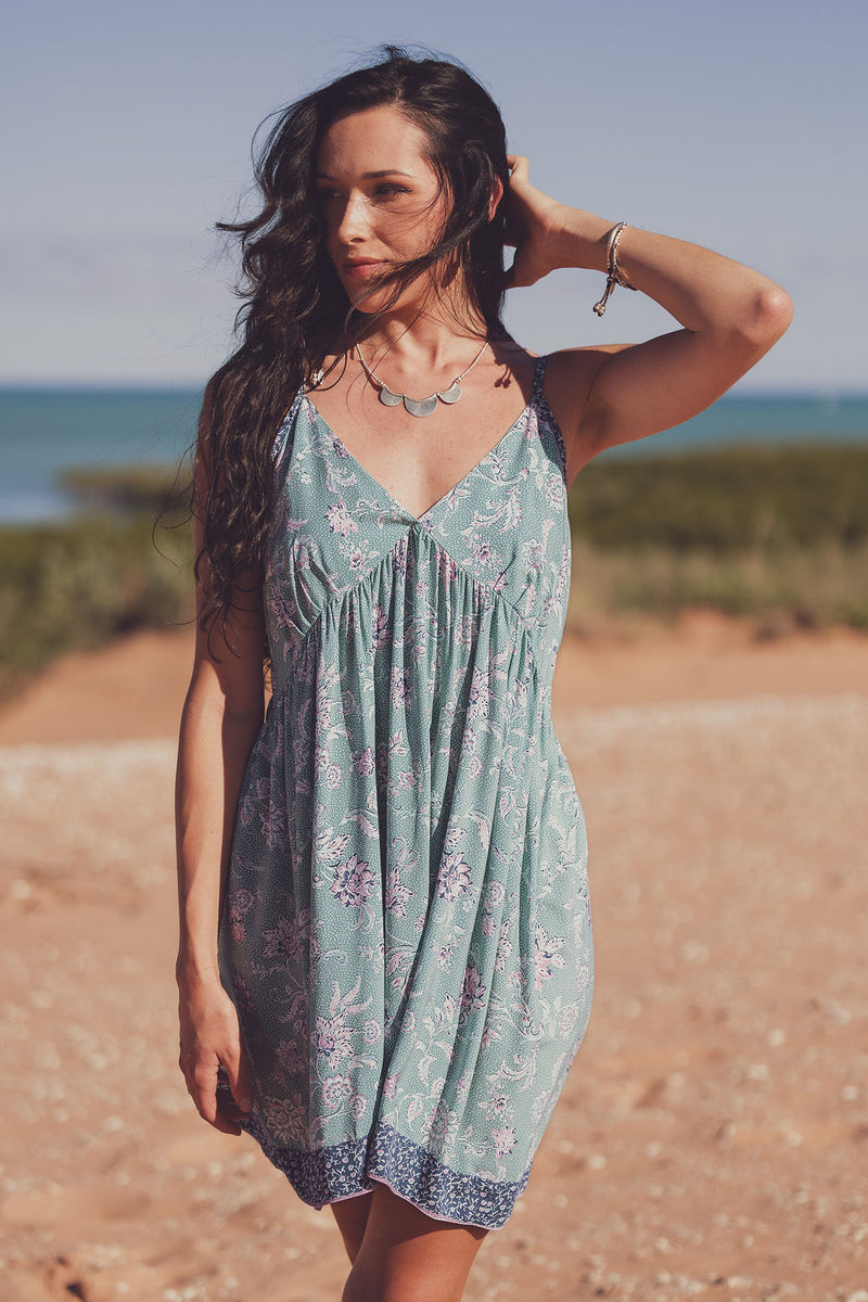 Iris Slip Dress - Laguna