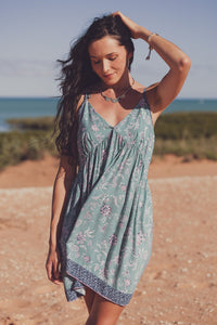 Iris Slip Dress - Laguna