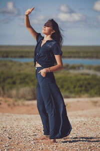 Iris Wide Leg Pants - Oceana