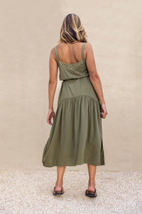 Maeve Midi Dress - khaki