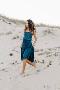 Maeve Midi Skirt - Baltic