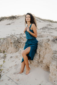 Maeve Midi Skirt - Baltic