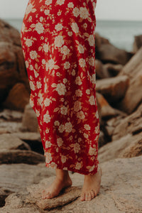 Maxi Wingdress - Crimson