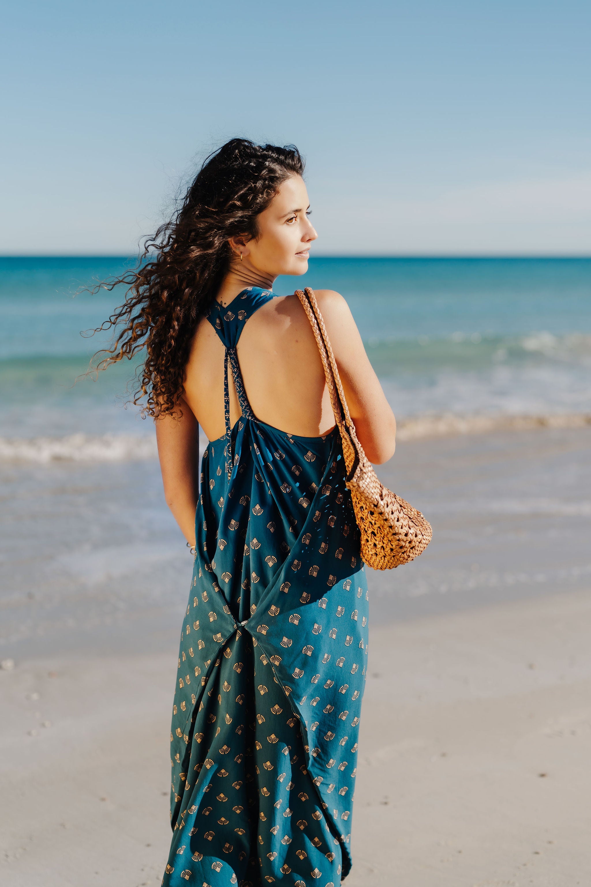 Maxi Wingdress - Baltic Shell