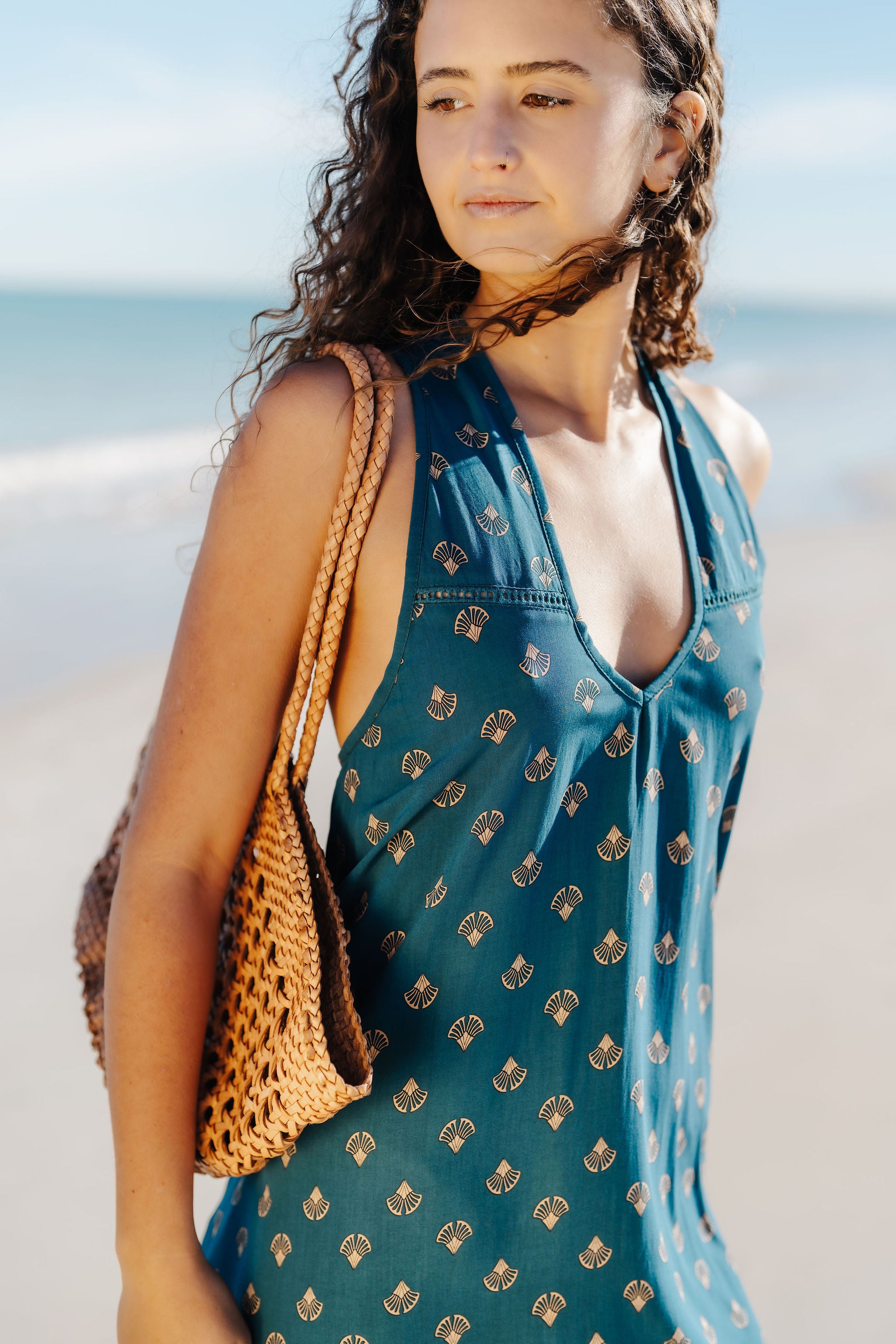 Maxi Wingdress - Baltic Shell