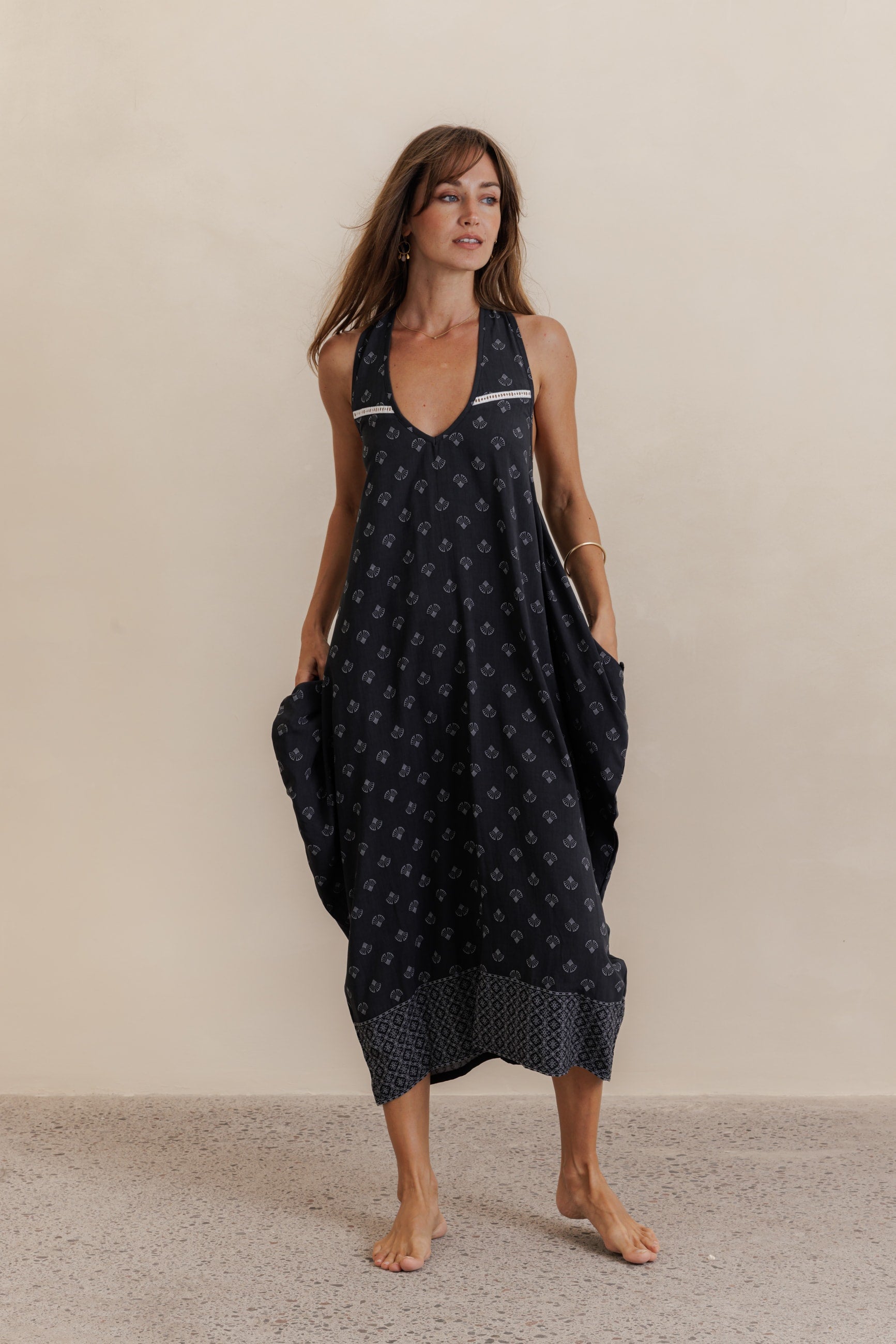 Midi Wingdress - Noir