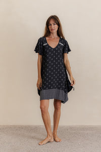 Mini Wingdress Sleeved - Noir