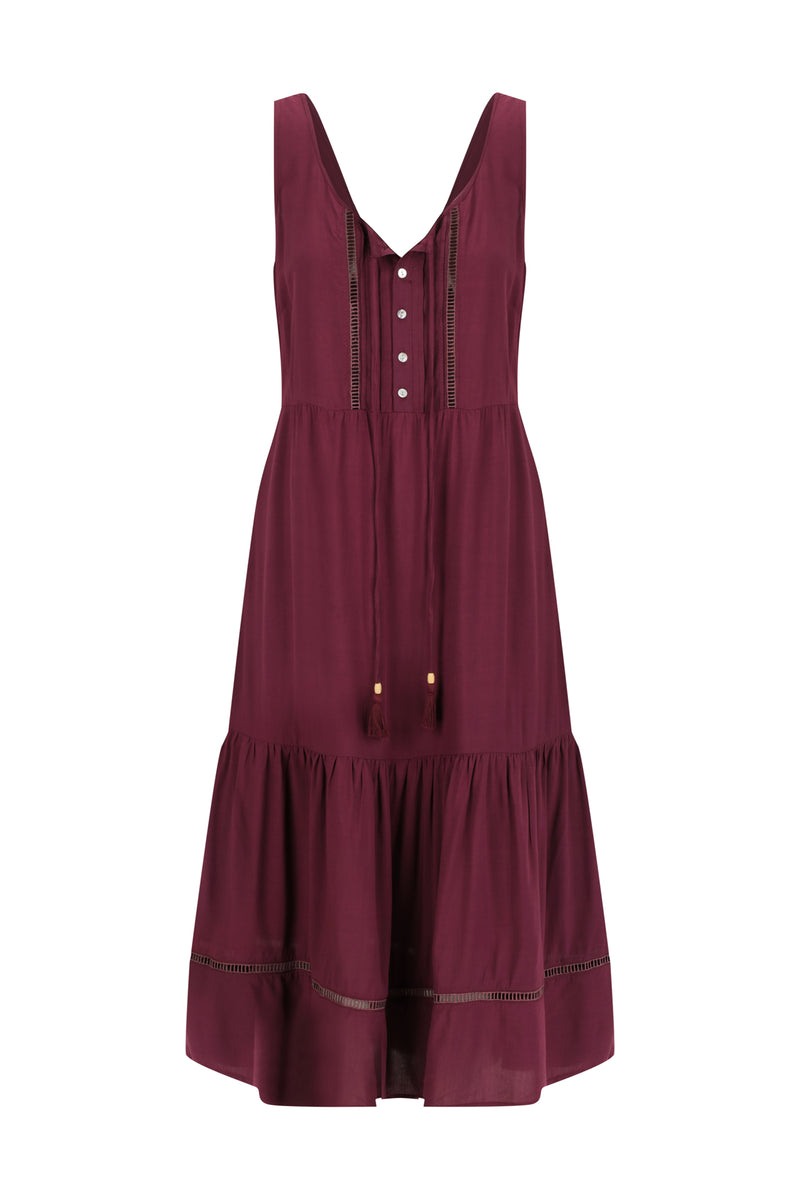 Ember Midi Dress - violet