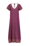 Maxi Wingdress Sleeved - eggplant