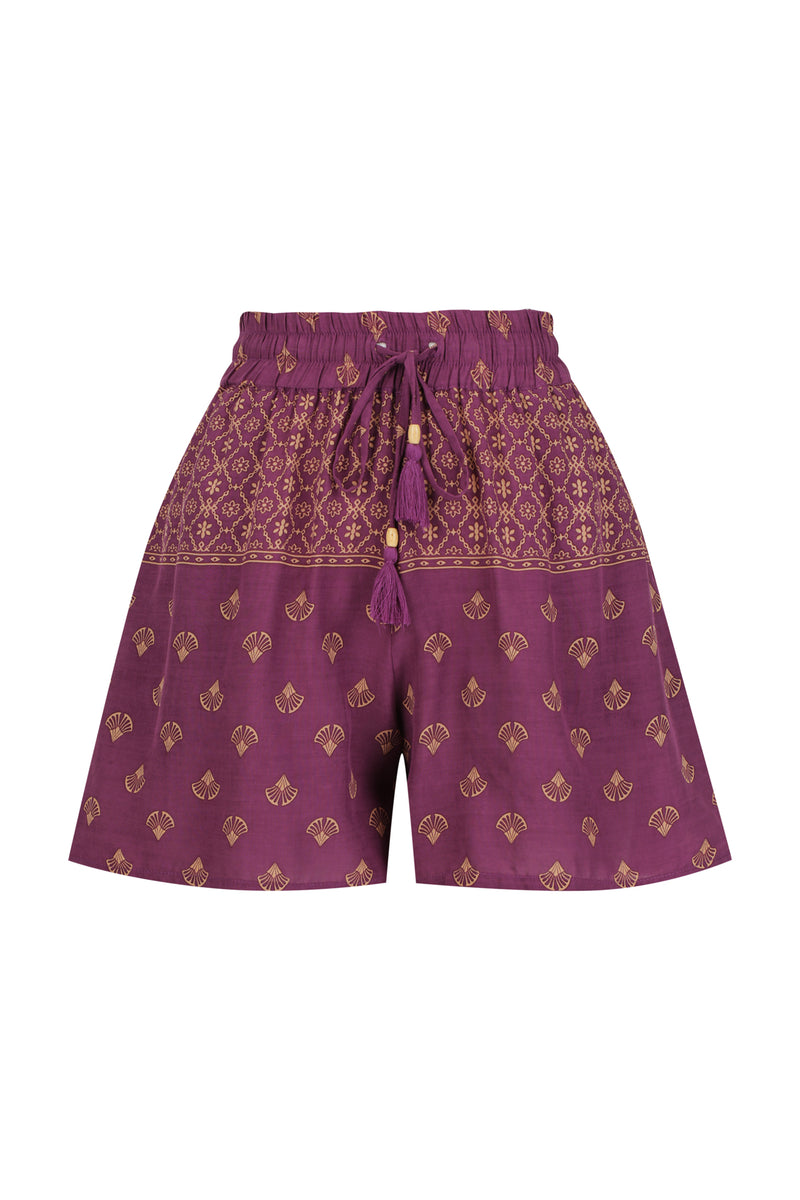 Indira Shorts - eggplant