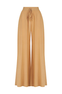 Indira Wide Leg Pants - fawn