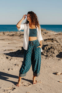 Vera Harem Pants - Baltic Shell