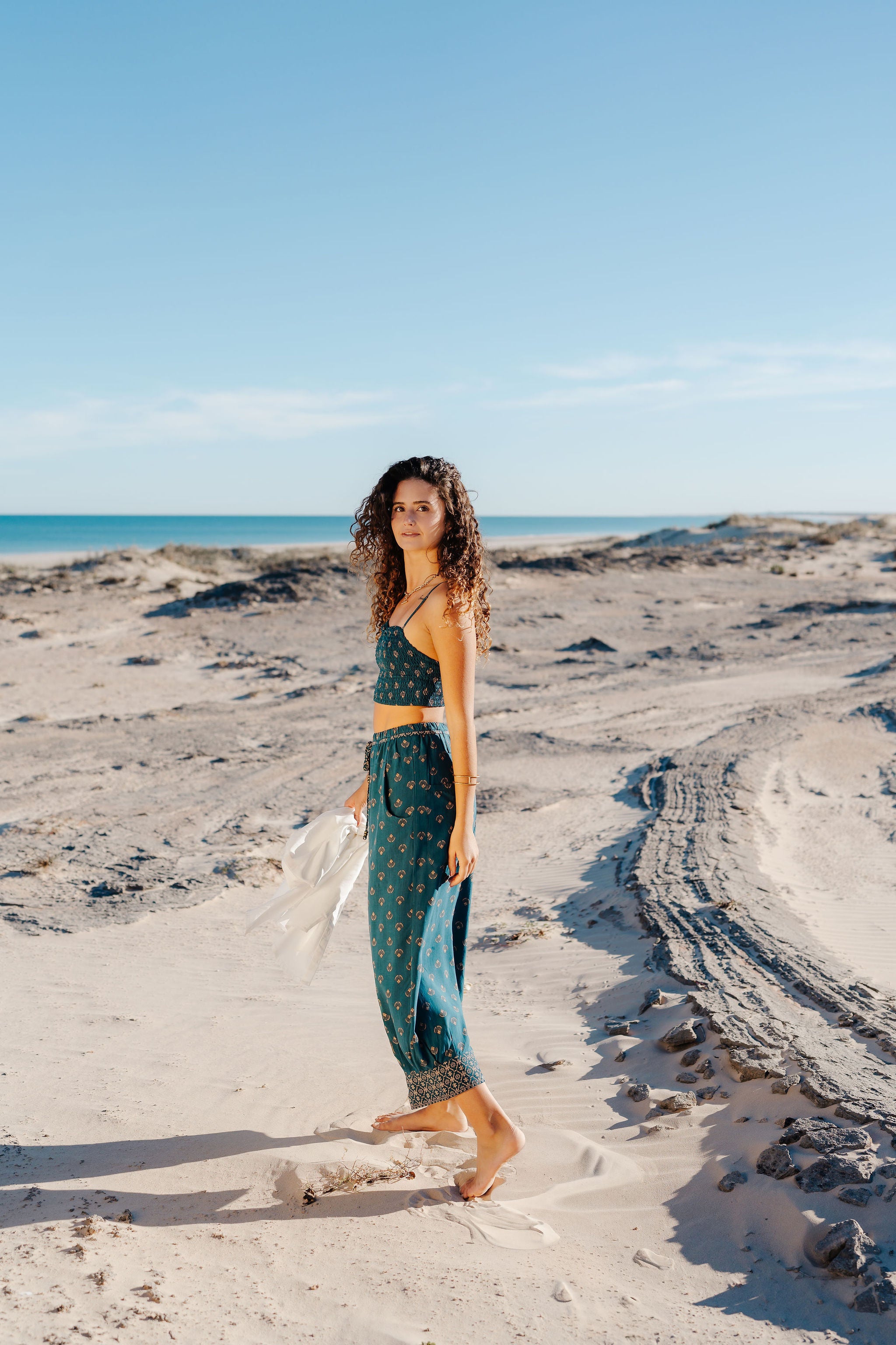 Vera Harem Pants - Baltic Shell