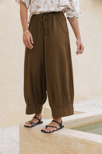 Vera Harem Pants - chocolate