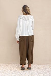 Vera Harem Pants - chocolate