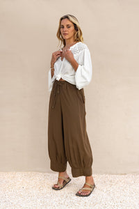 Vera Harem Pants - chocolate