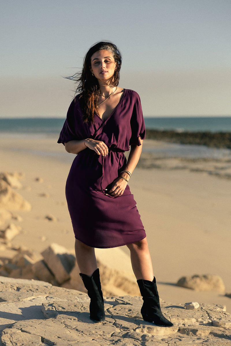 Verve Midi Dress - violet