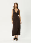 Focus Maxi Dress - coffee