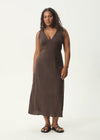 Focus Maxi Dress - coffee