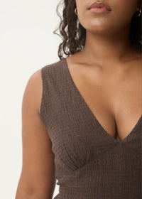 Focus Maxi Dress - coffee