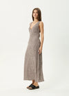 Base Maxi Dress - coffee check