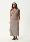 Base Maxi Dress - coffee check