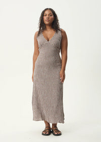 Base Maxi Dress - coffee check