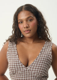 Base Maxi Dress - coffee check