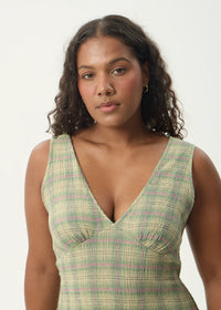 Base Maxi Dress - green check