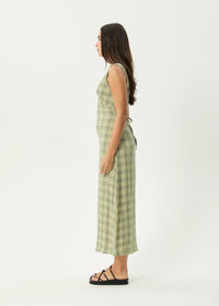 Base Maxi Dress - green check
