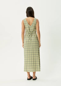 Base Maxi Dress - green check