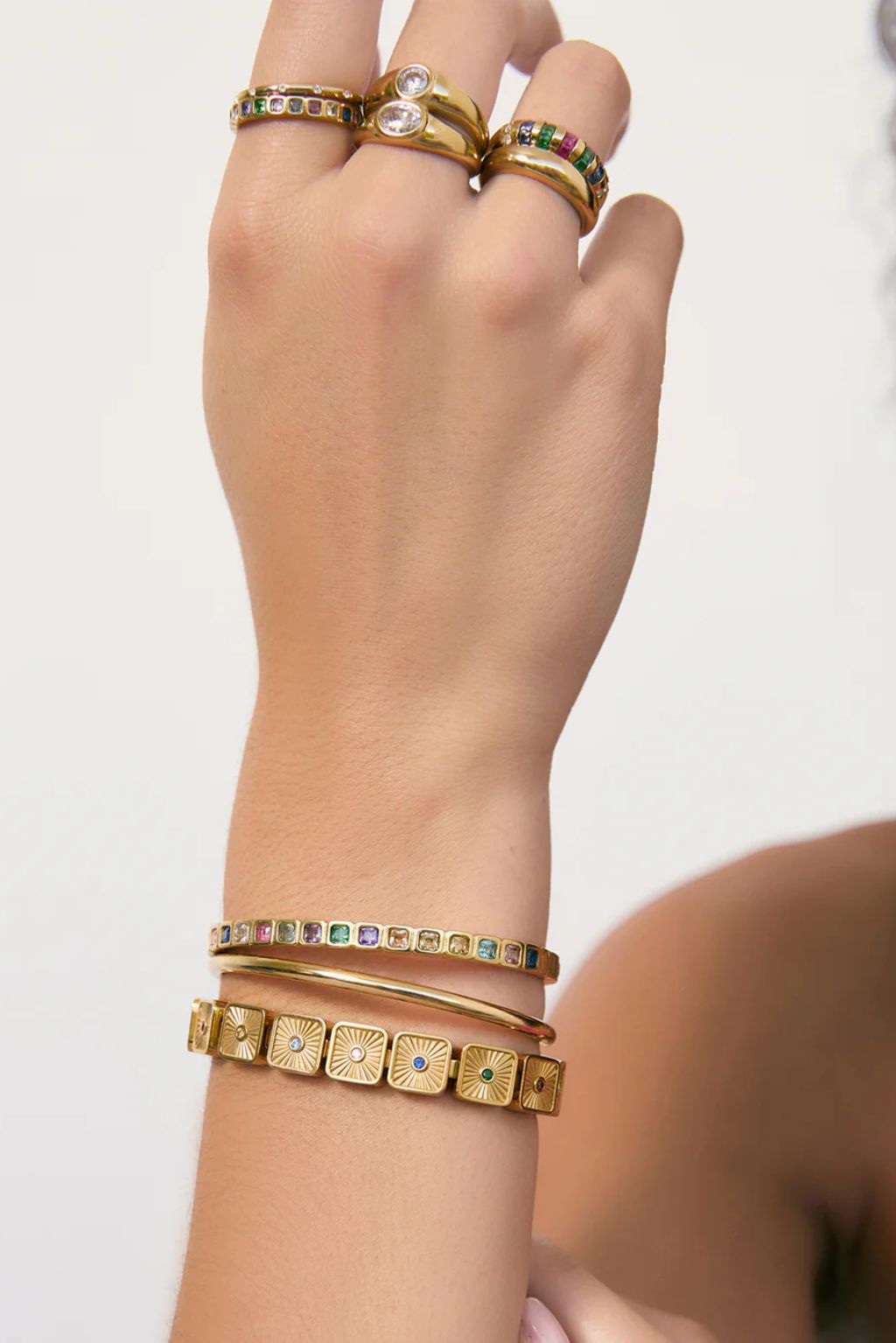 Quinn Gold Cuff -multi
