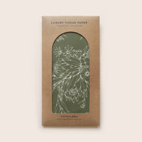 Tissue Paper - King Protea In Olive