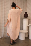 Malle Linen Dress - Blush