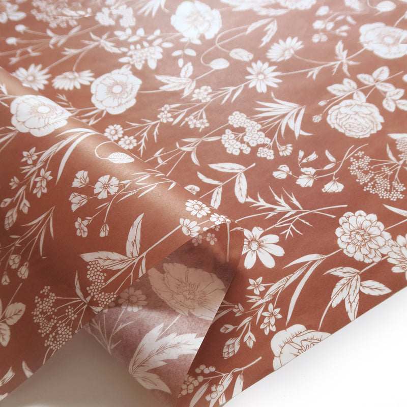 Tissue Paper - Wildflowers in Rust